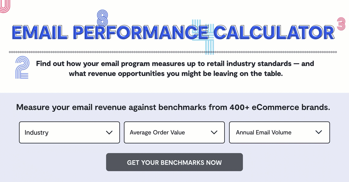 Client Email Performance Check Email Performance Calculator: Compare Revenue to Retail Benchmarks